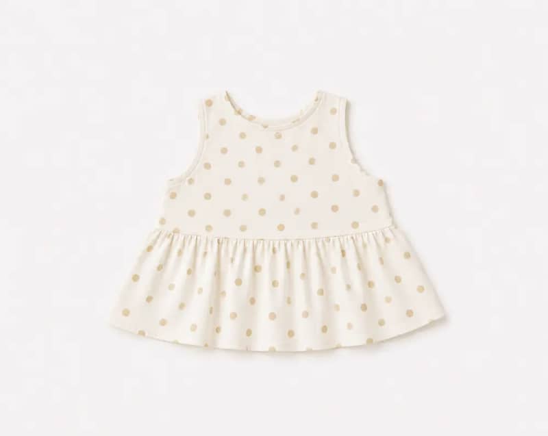 Polka Dot Beige Top