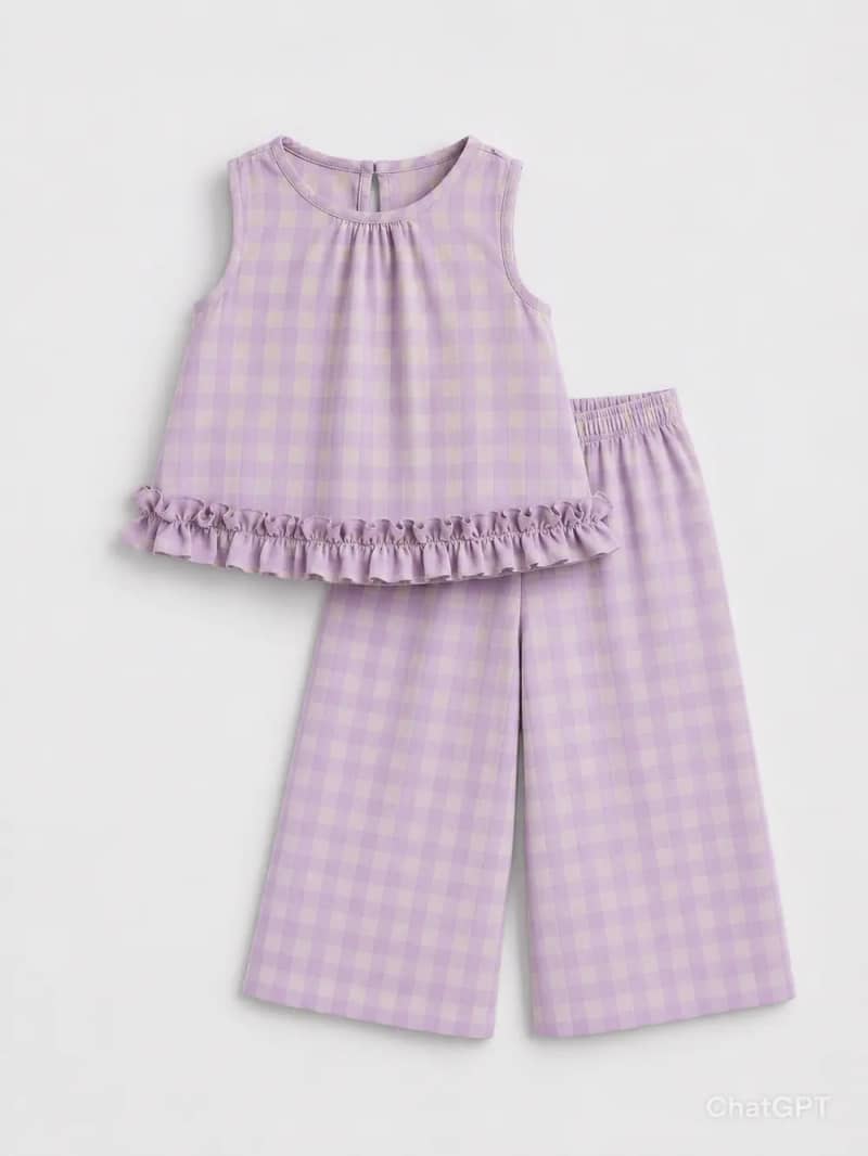 Gingham Cotton Set