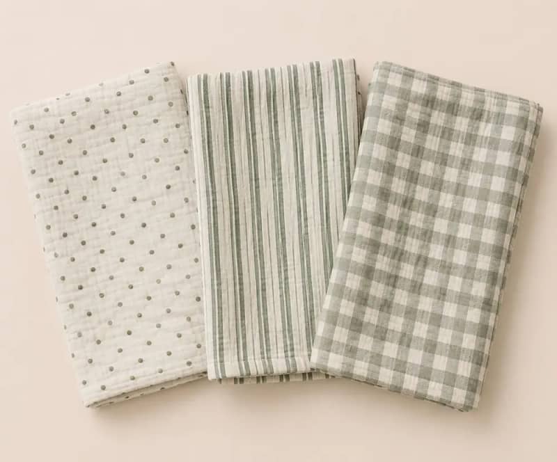 Sage Print 3-Pack Swaddle Set