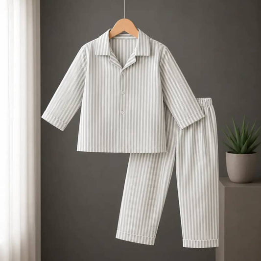 Grey Stripe Nightsuit