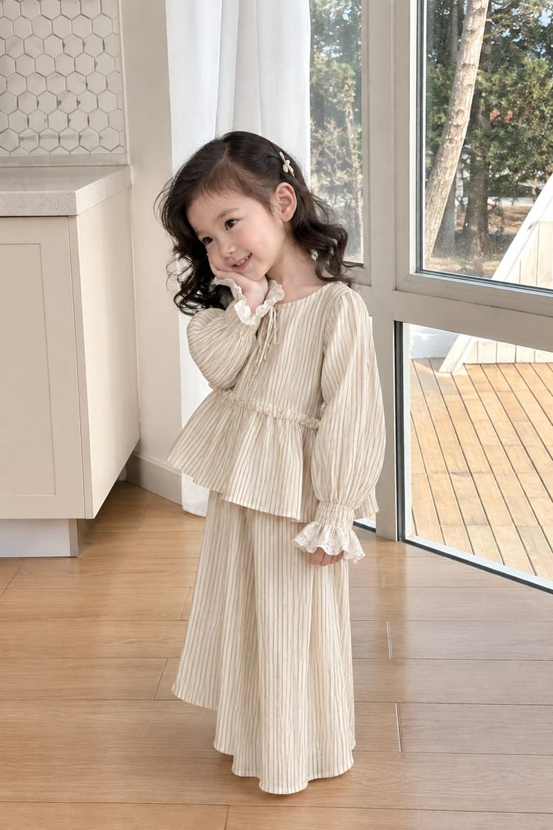 Elegant Yellow Stripe Co-Ord Set