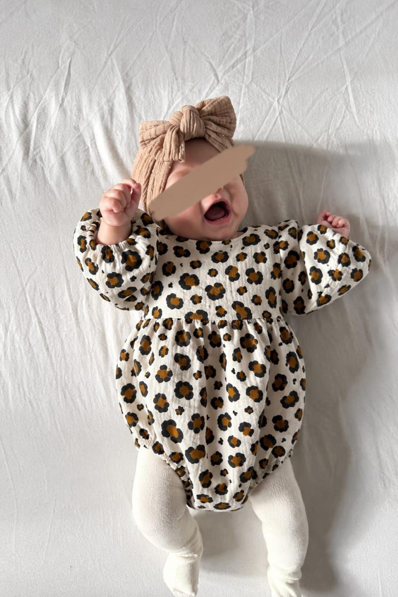 Leopard Print Baby Romper