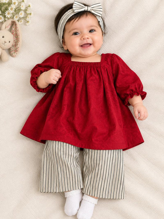 Cherry Charm Girls Outfit Set